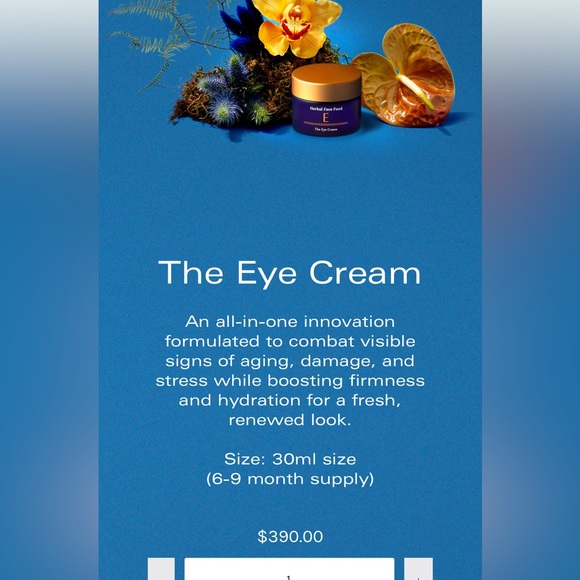 NIB Herbal Face Food The Eye cream NEW $390 insane deal! Gisele Bundchen - Picture 4 of 4